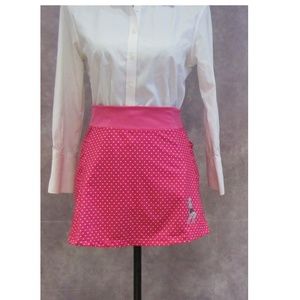 Running Skirts Pink & White Polka Dot Wicking Sz M